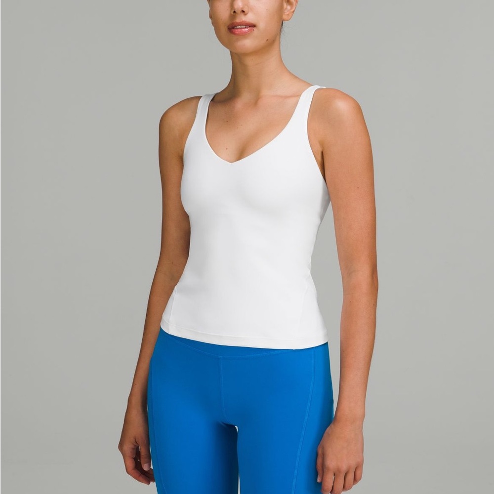 Lululemon White Waist Length Align Tank Top 6